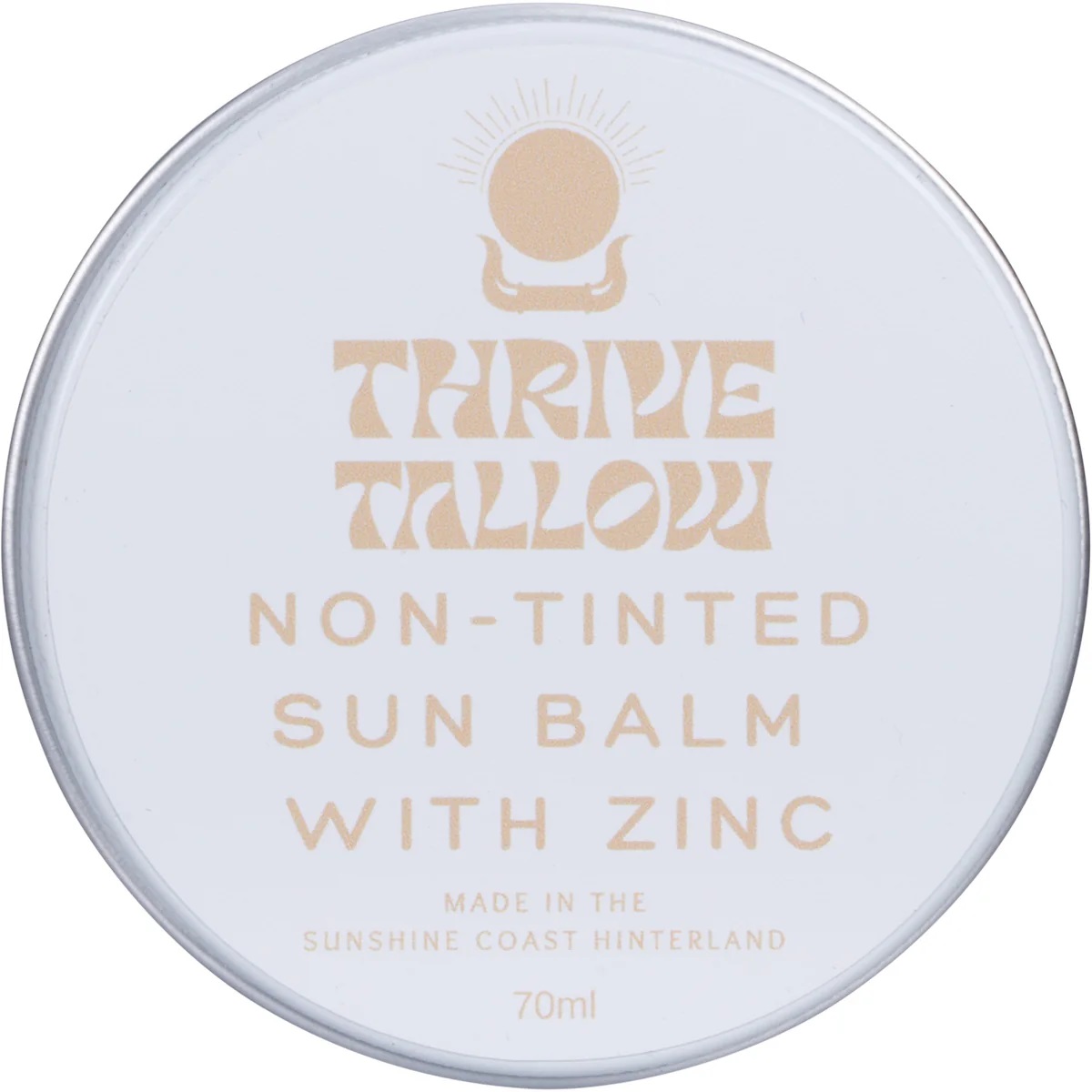Thrive Tallow Non-Tinted Sun Balm with Zinc, 70ml